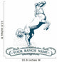 horse label vintage Wall Decal