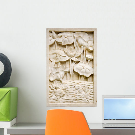 Bali Stone Carving Wall Mural