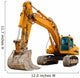 Yellow Excavator at Construction Site Wall Decal