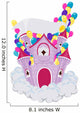 Purple Birthday Castle Wall Decal