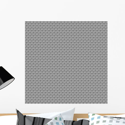 Silver Small Engine Turned Wall Decal