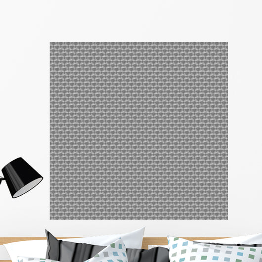 Silver Small Engine Turned Wall Decal
