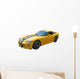 Yellow Sports car Wall Decal