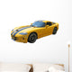 Yellow Sports car Wall Decal