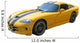 Yellow Sports car Wall Decal