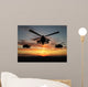 Silhouette Helicopter Wall Mural