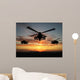 Silhouette of Helicopter Wall Mural