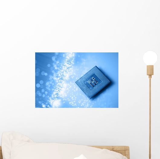 Fiber optics background with lots of light spots Wall Mural