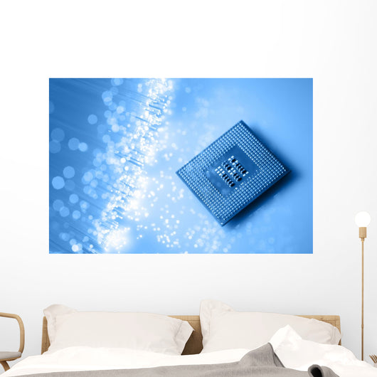Fiber optics background with lots of light spots Wall Mural