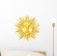 Sun Gold Metallic Mask Wall Decal