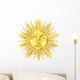 Sun Gold Metallic Mask Wall Decal