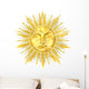 Sun Gold Metallic Mask Wall Decal