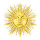 Sun Gold Metallic Mask Wall Decal