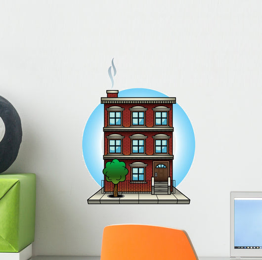 Apartment Building Wall Decal