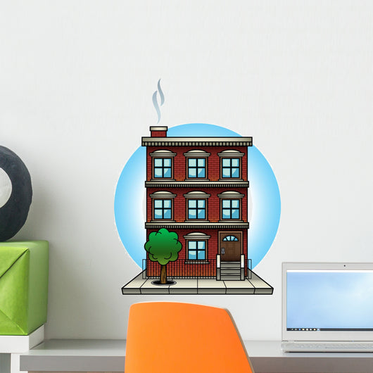 Apartment Building Wall Decal
