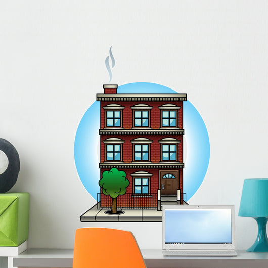 Apartment Building Wall Decal