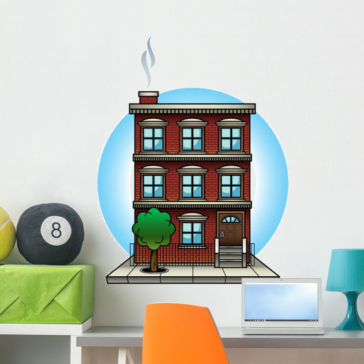 Apartment Building Wall Decal