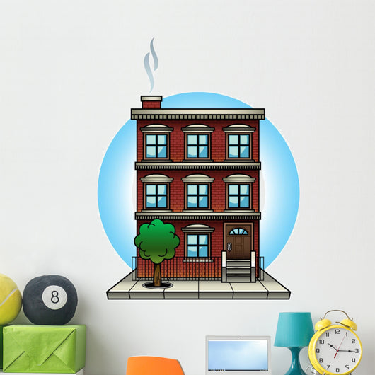 Apartment Building Wall Decal