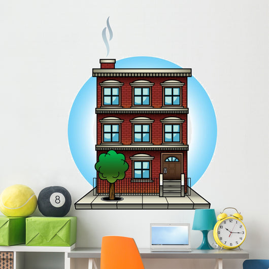Apartment Building Wall Decal
