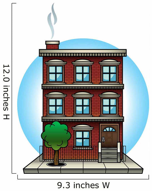 Apartment Building Wall Decal