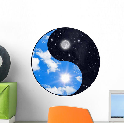 Sun and Moon Wall Decal