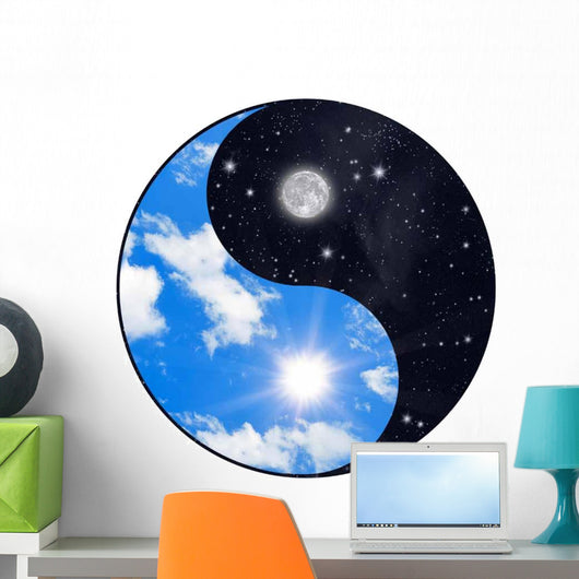Sun and Moon Wall Decal
