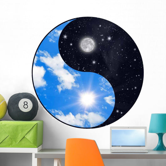 Sun and Moon Wall Decal