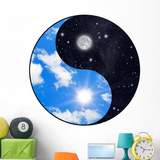 Sun and Moon Wall Decal