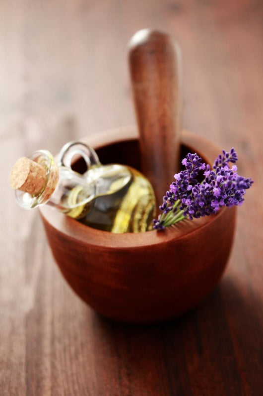 lavender massage oil Wall Mural