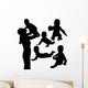 Mother and Baby Silhouettes Wall Decal