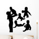 Mother and Baby Silhouettes Wall Decal