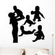 Mother and Baby Silhouettes Wall Decal
