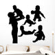 Mother and Baby Silhouettes Wall Decal