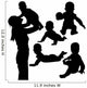 Mother and Baby Silhouettes Wall Decal