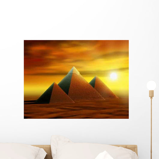 Mysterious Pyramids Wall Decal