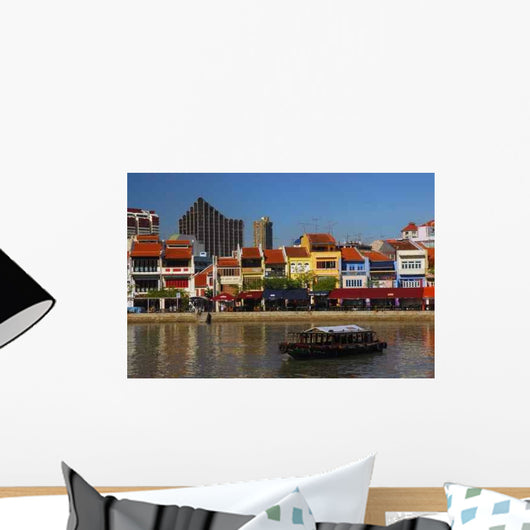 Boat-quay Singapore Wall Decal
