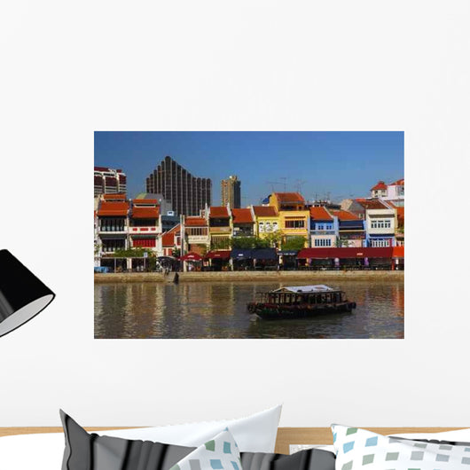 Boat-quay Singapore Wall Decal