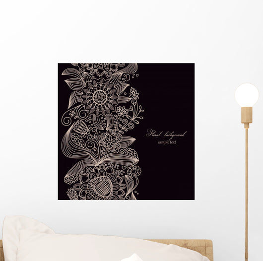 Floral Seamless Wall Decal
