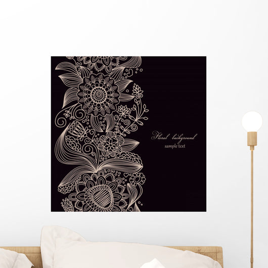 Floral Seamless Wall Decal