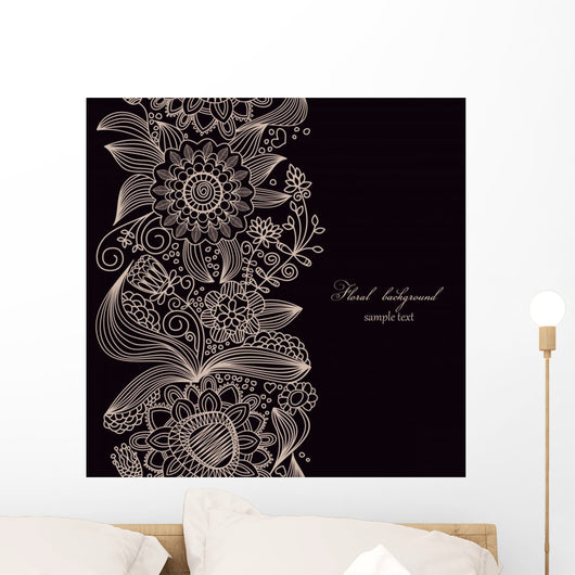 Floral Seamless Wall Decal
