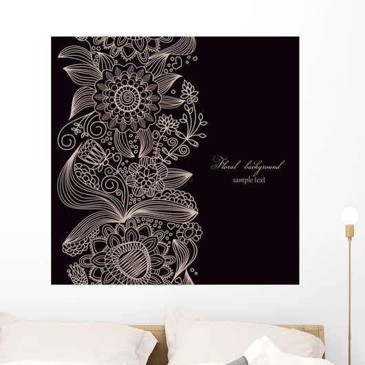 Floral Seamless Wall Decal