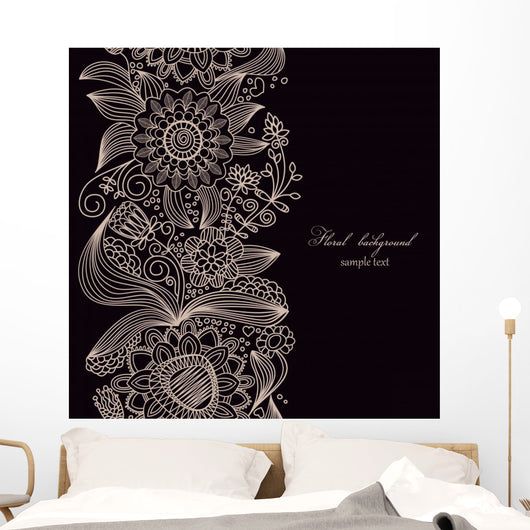 Floral Seamless Wall Decal