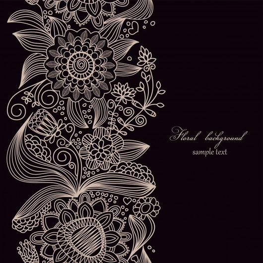Floral Seamless Wall Decal