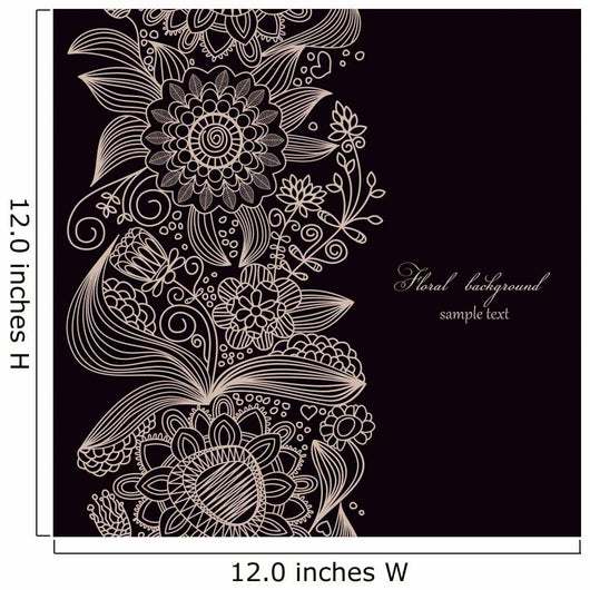 Floral Seamless Wall Decal