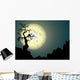 Halloween background with spooky tree Wall Mural