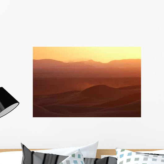 Sunset over Sahara Desert Wall Decal