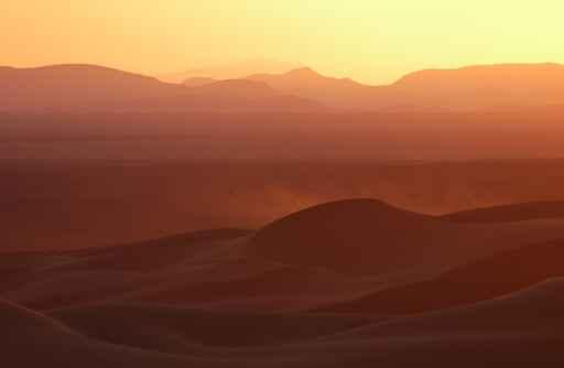 Sunset over Sahara Desert Wall Decal