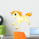 Running Baby Unicorn Wall Decal