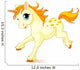 Running Baby Unicorn Wall Decal