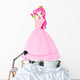 Beautiful princess with rose Wall Decal